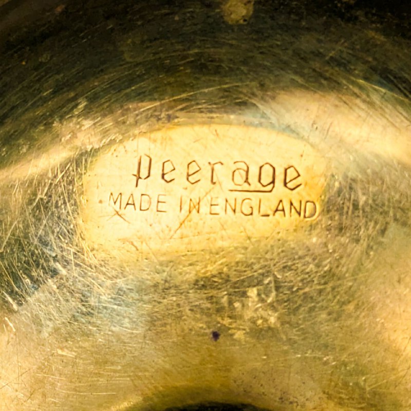 Palmatoria de bronce Peerage Made in England c.1950