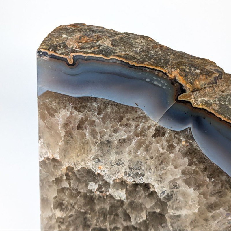 Sujetalibros de geóda de Ágata de Brasil