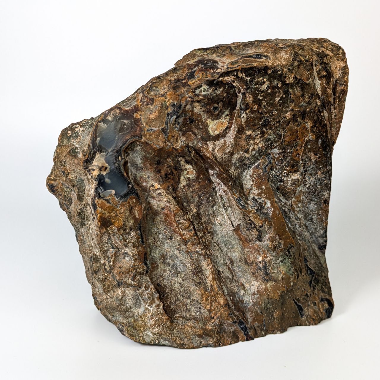 Sujetalibros de geóda de Ágata de Brasil