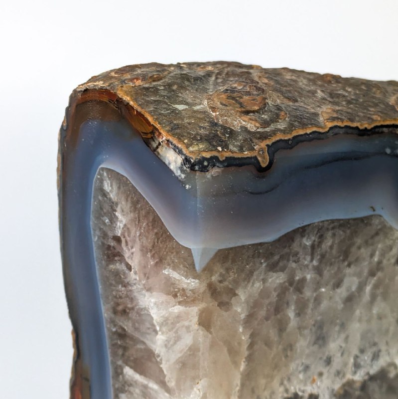 Sujetalibros de geóda de Ágata de Brasil