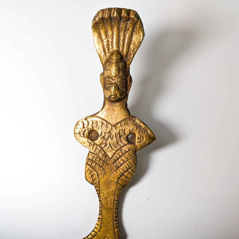 Cucharas para ritual hawan de bronce, India finales s.XIX