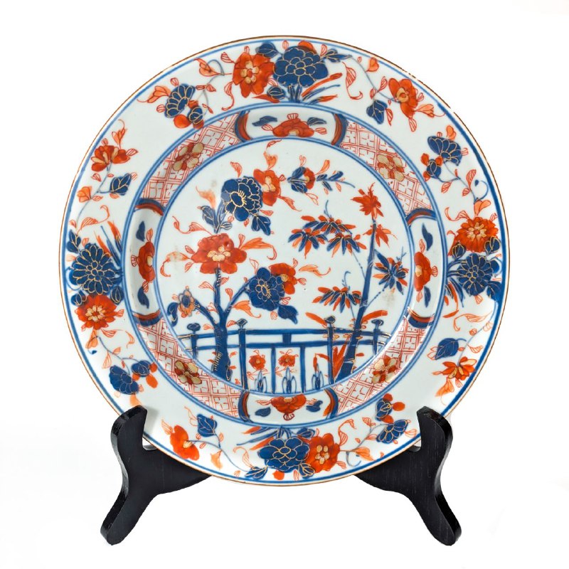 Plato Chino Dinastía Qing Periodo Kangxi estilo Imari (1662-1722)
