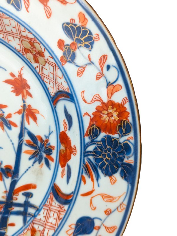 Plato Chino Dinastía Qing Periodo Kangxi estilo Imari (1662-1722)