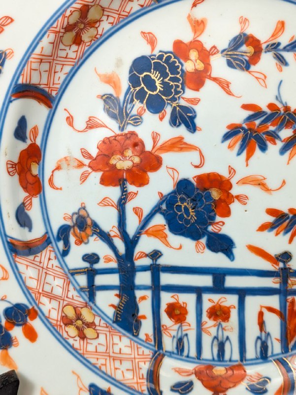 Plato Chino Dinastía Qing Periodo Kangxi estilo Imari (1662-1722)