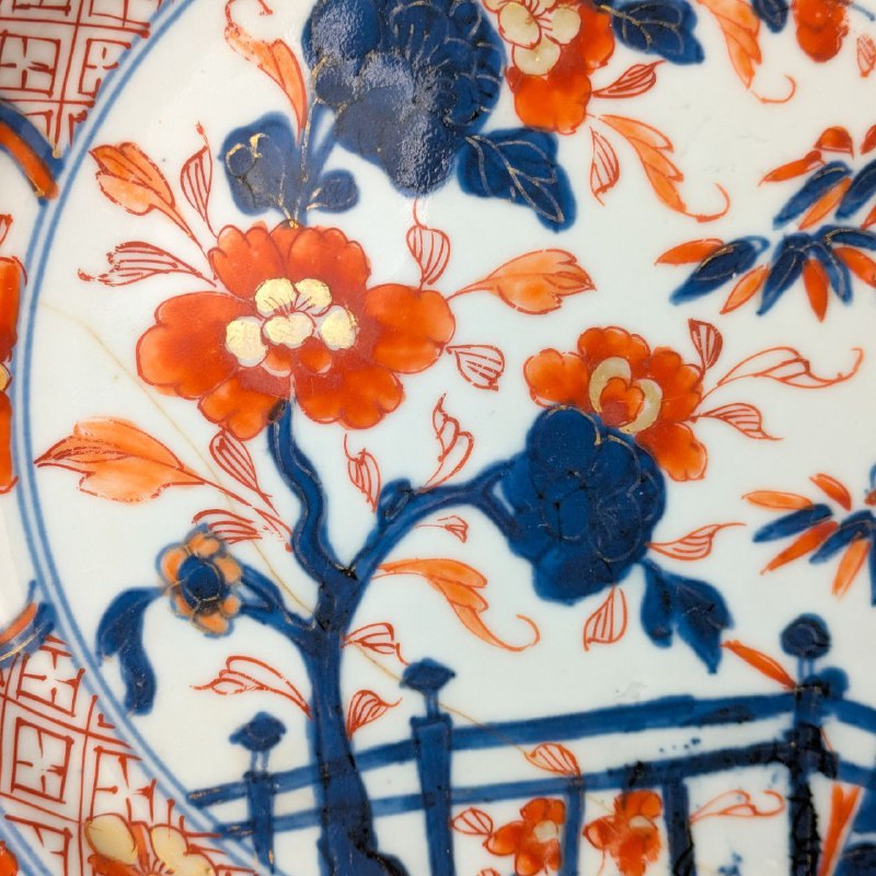 Plato Chino Dinastía Qing Periodo Kangxi estilo Imari (1662-1722)
