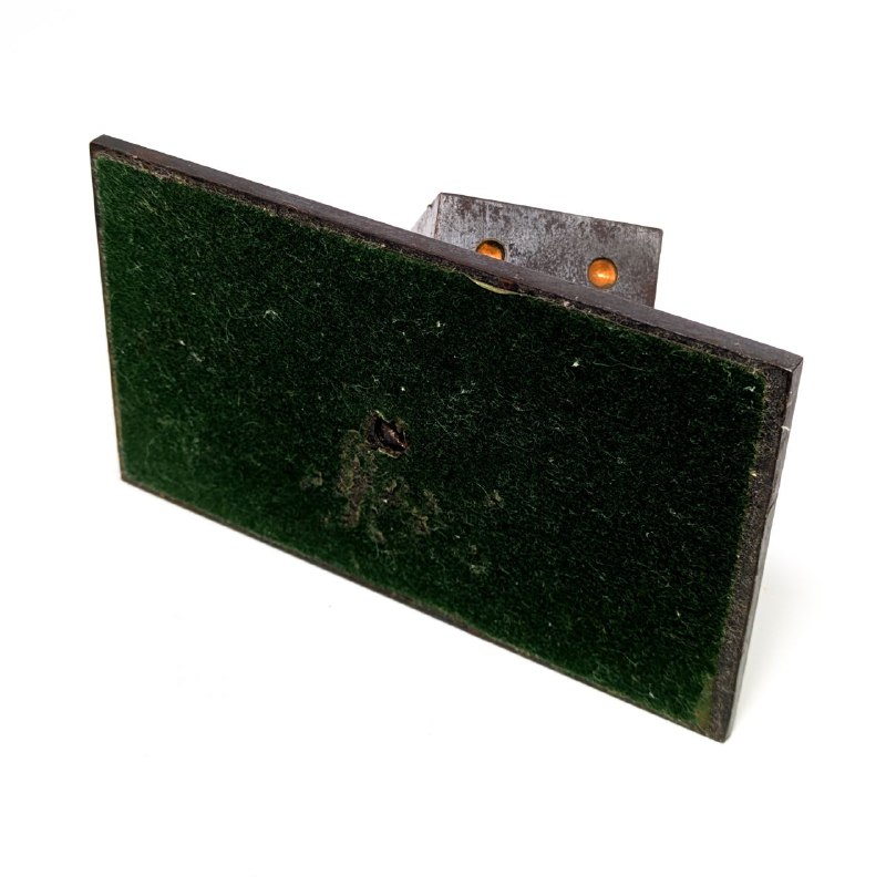 Pisapapeles de hierro con Dado midcentury modern c.1960