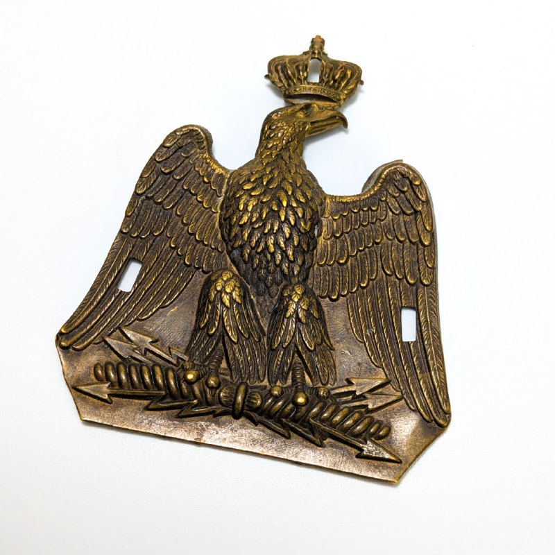 Placa Shako de Aguila del Segundo Imperio de Napoleón III c.1860