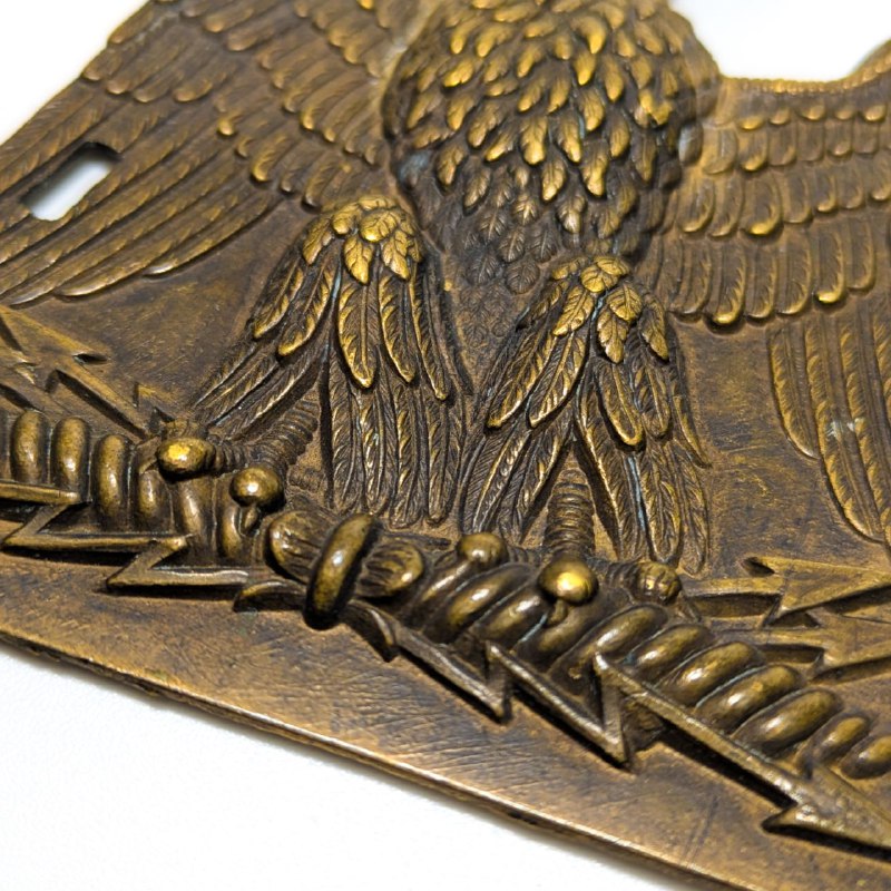 Placa Shako de Aguila del Segundo Imperio de Napoleón III c.1860