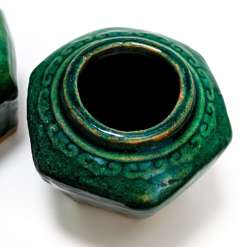 Pareja de Tarros de Jengibre de Shiwan, China c.1940