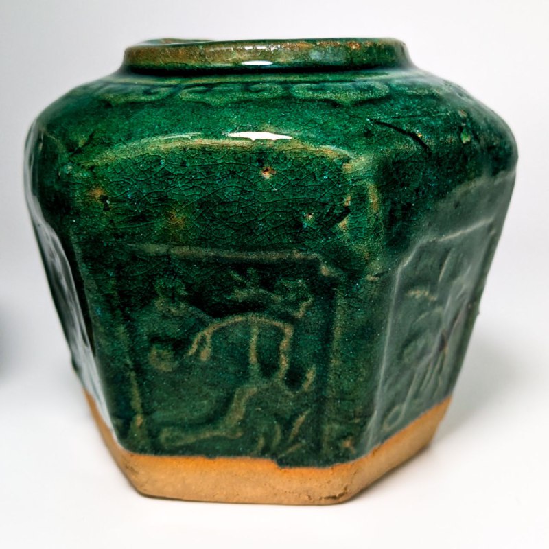 Pareja de Tarros de Jengibre de Shiwan, China c.1940