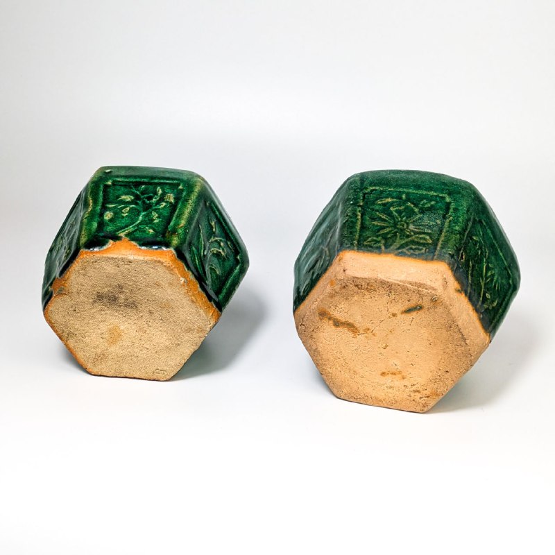 Pareja de Tarros de Jengibre de Shiwan, China c.1940