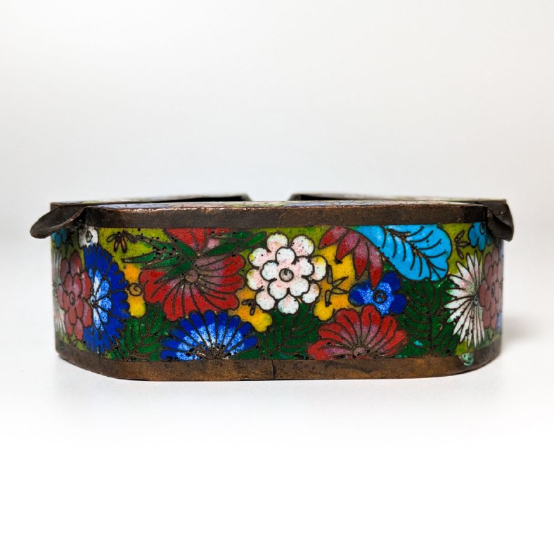 Cenicero Chino de Esmalte Cloisonné Primera República de China (1911-1949)