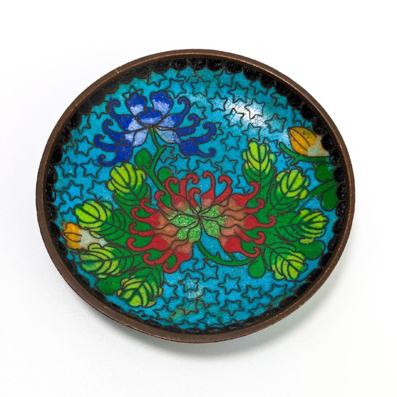 Platito Chino de Cloisonne periodo Primera República (1911-1949)