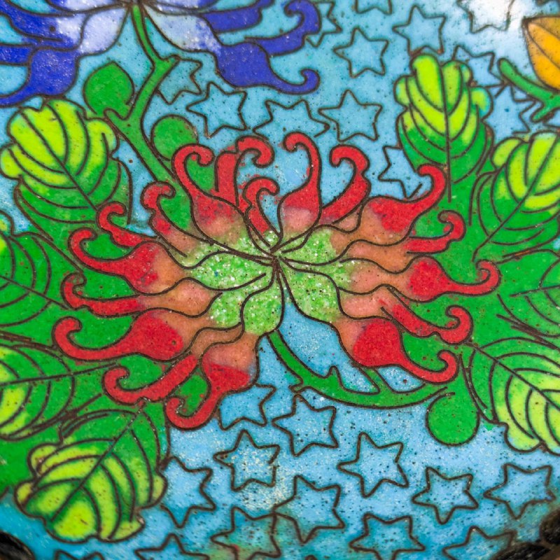 Platito Chino de Cloisonne periodo Primera República (1911-1949)