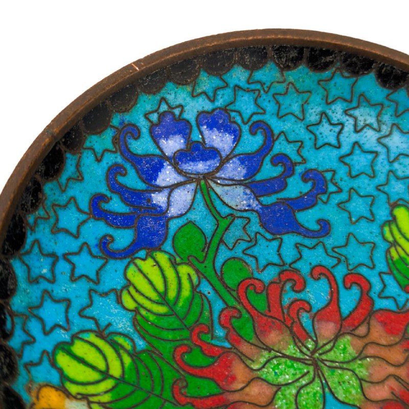 Platito Chino de Cloisonne periodo Primera República (1911-1949)