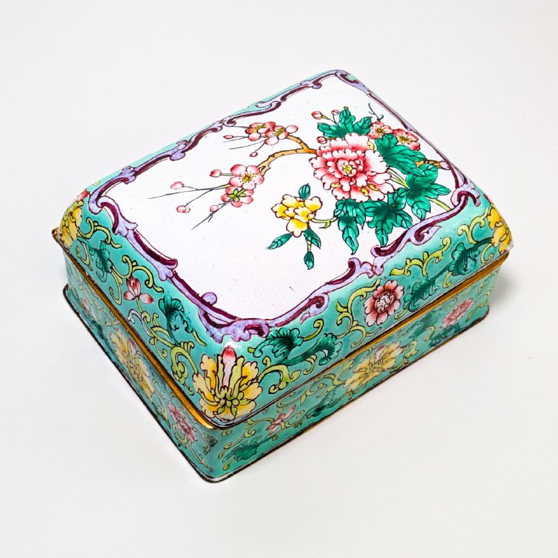 Caja Joyero de Esmalte de Cantón, China c.1940