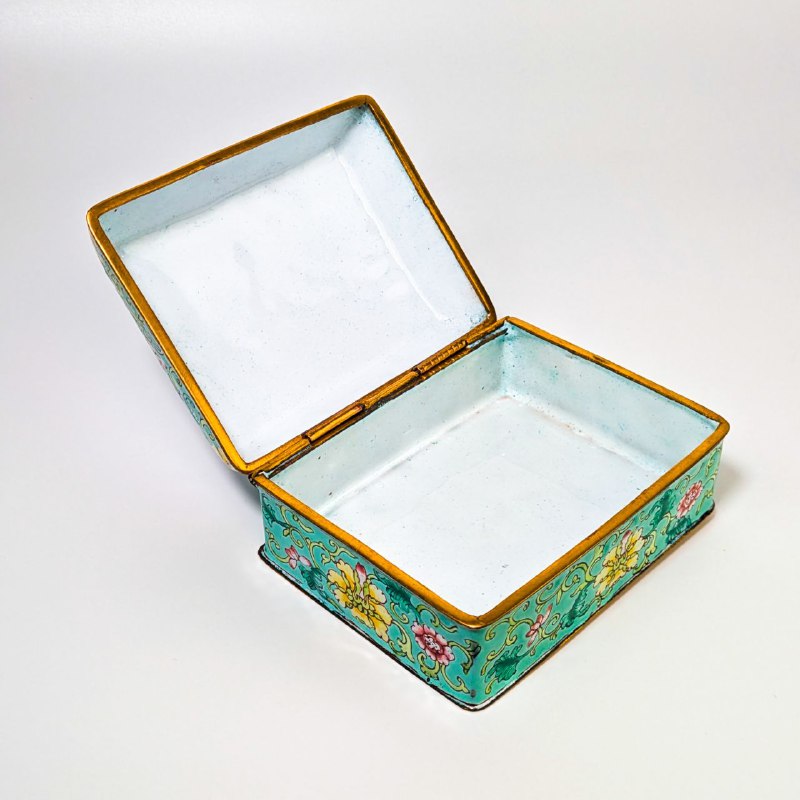 Caja Joyero de Esmalte de Cantón, China c.1940