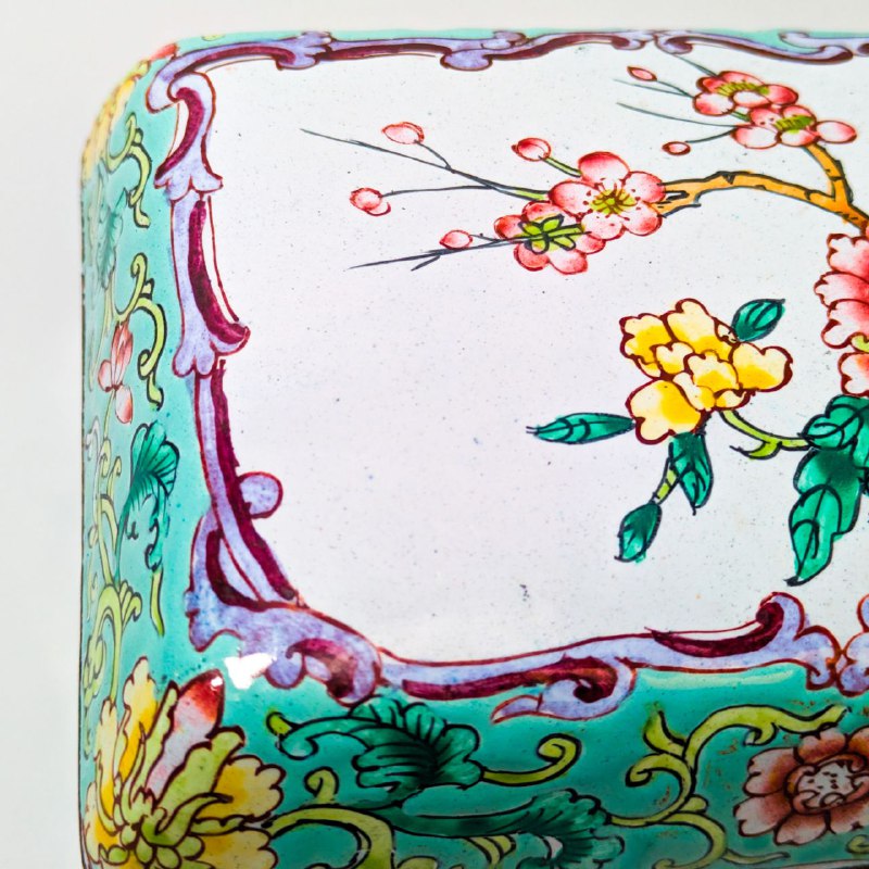 Caja Joyero de Esmalte de Cantón, China c.1940