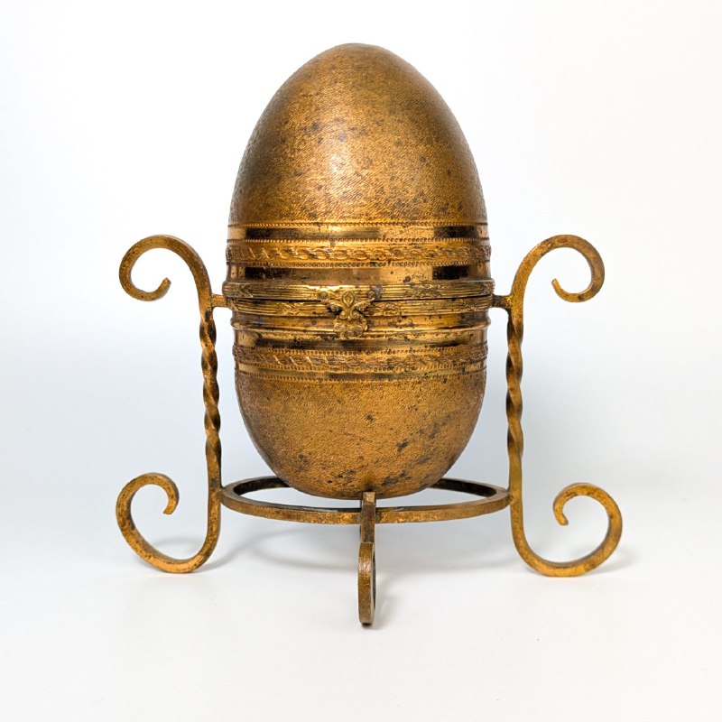 Joyero Frances de metal dorado de finales del s.XIX