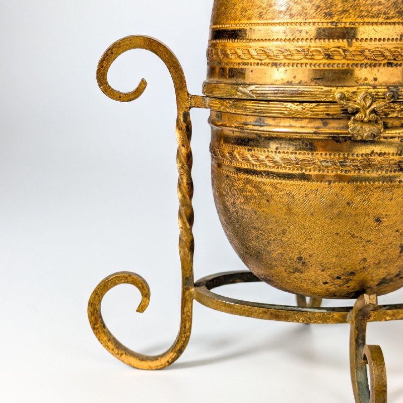 Joyero Frances de metal dorado de finales del s.XIX