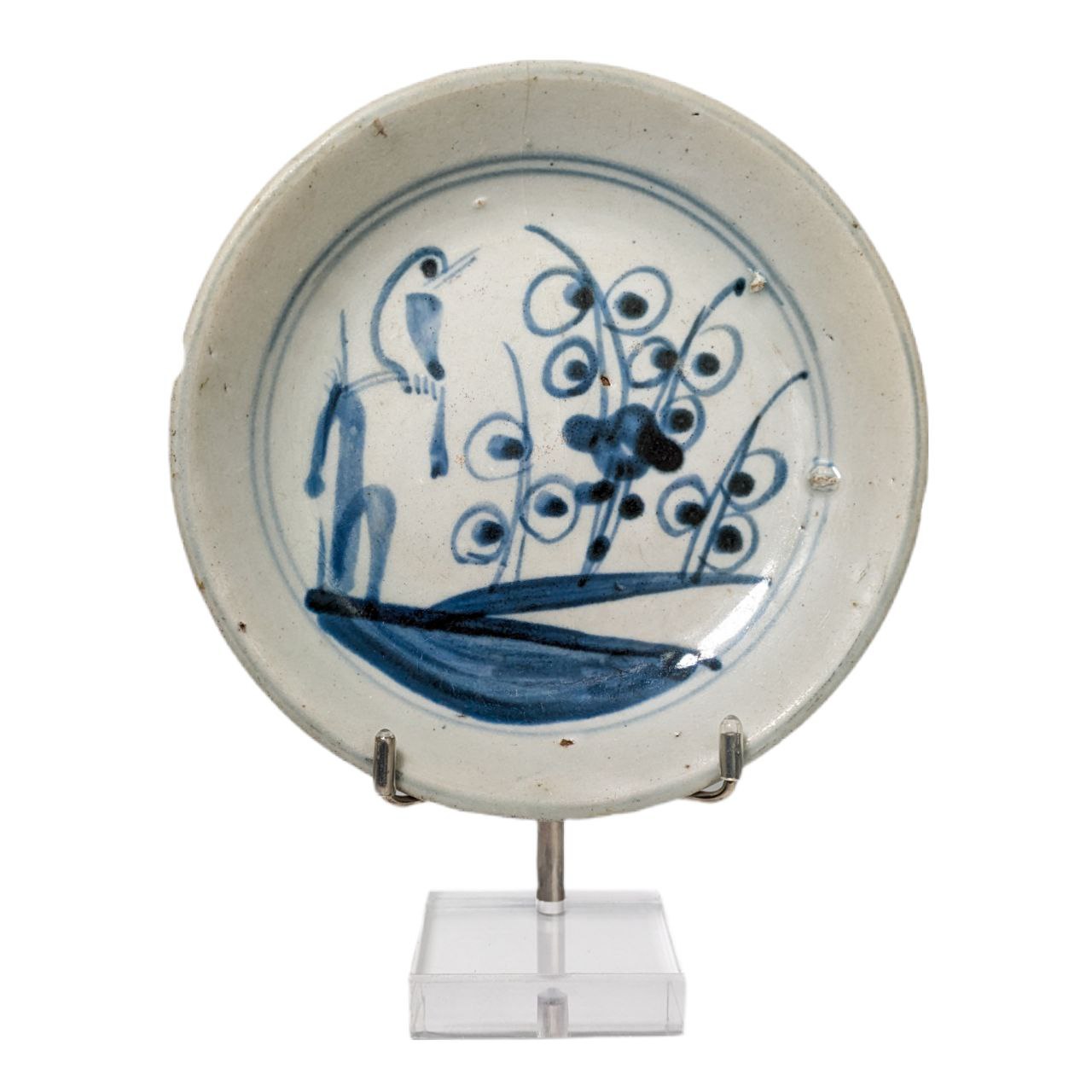 Plato Chino de Porcelana de Nanking del Tek Sing Cargo c.1822