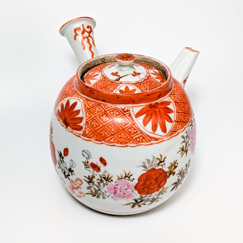 Tetera Japonesa de Kutani Periodo Meiji (1911-1949)