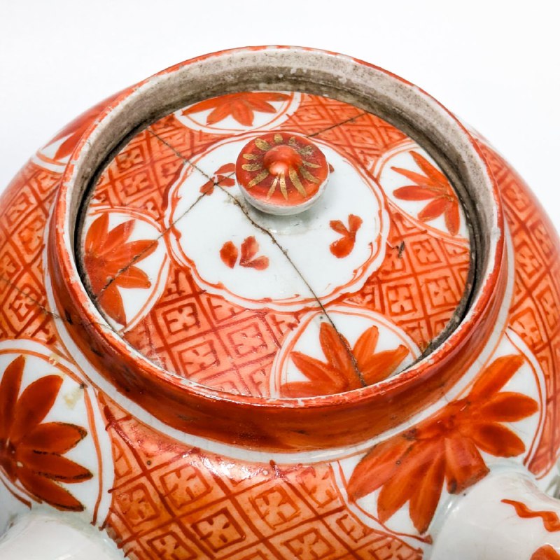 Tetera Japonesa de Kutani Periodo Meiji (1911-1949)