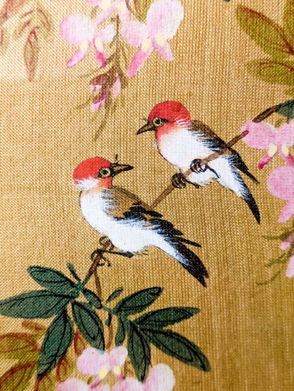 Pintura sobre Seda China principios del s.XX