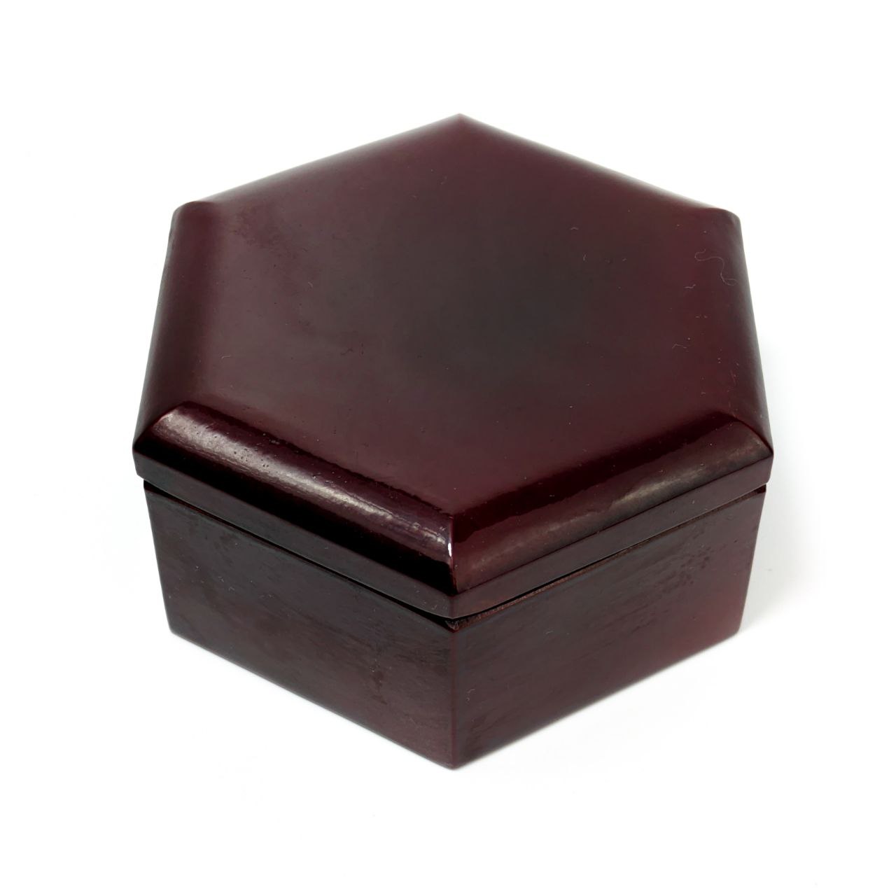 Caja de laca hexagonal Japonesa c.1960