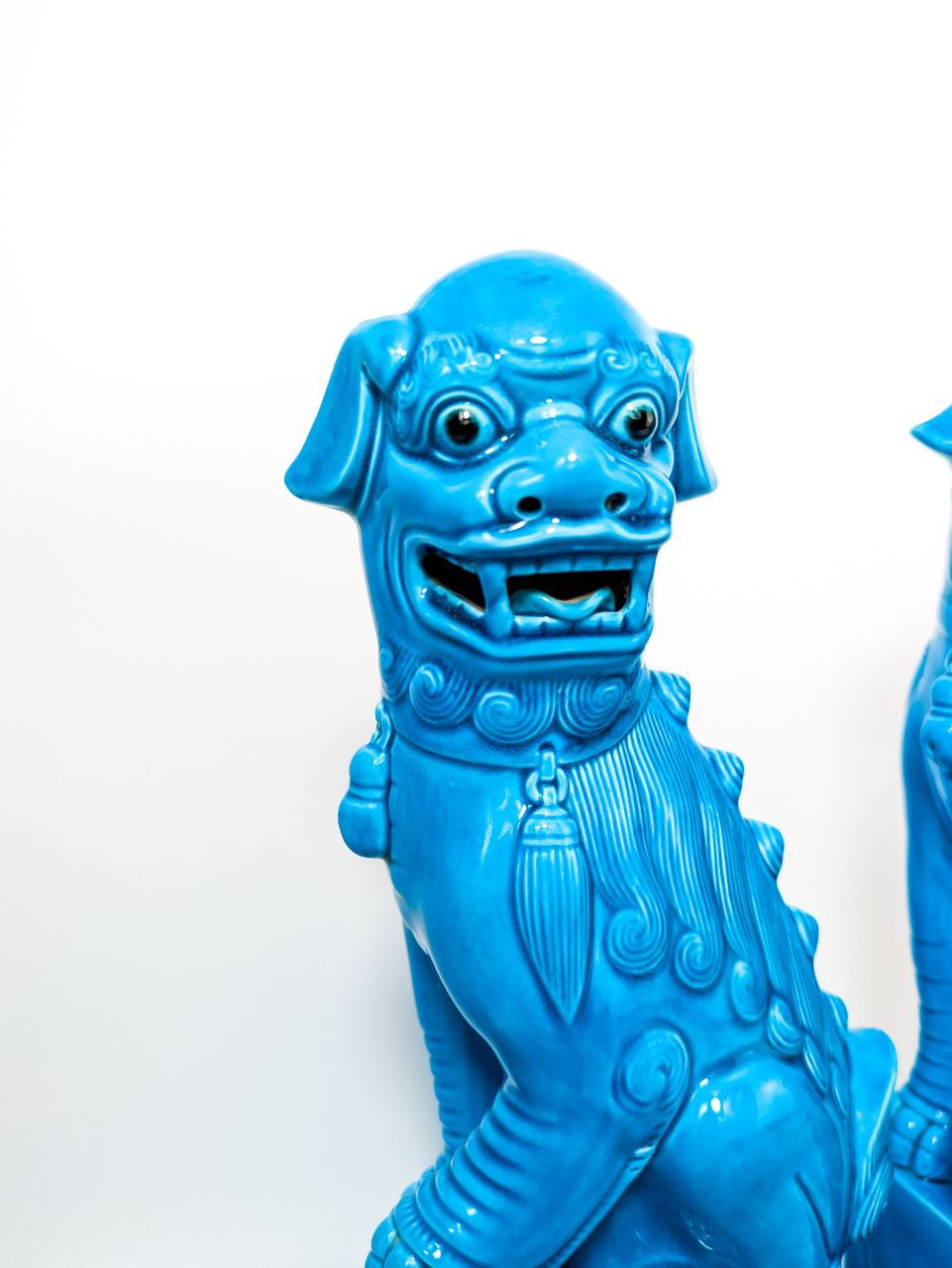 Pareja de Perros machos Foo Chinos c.1950