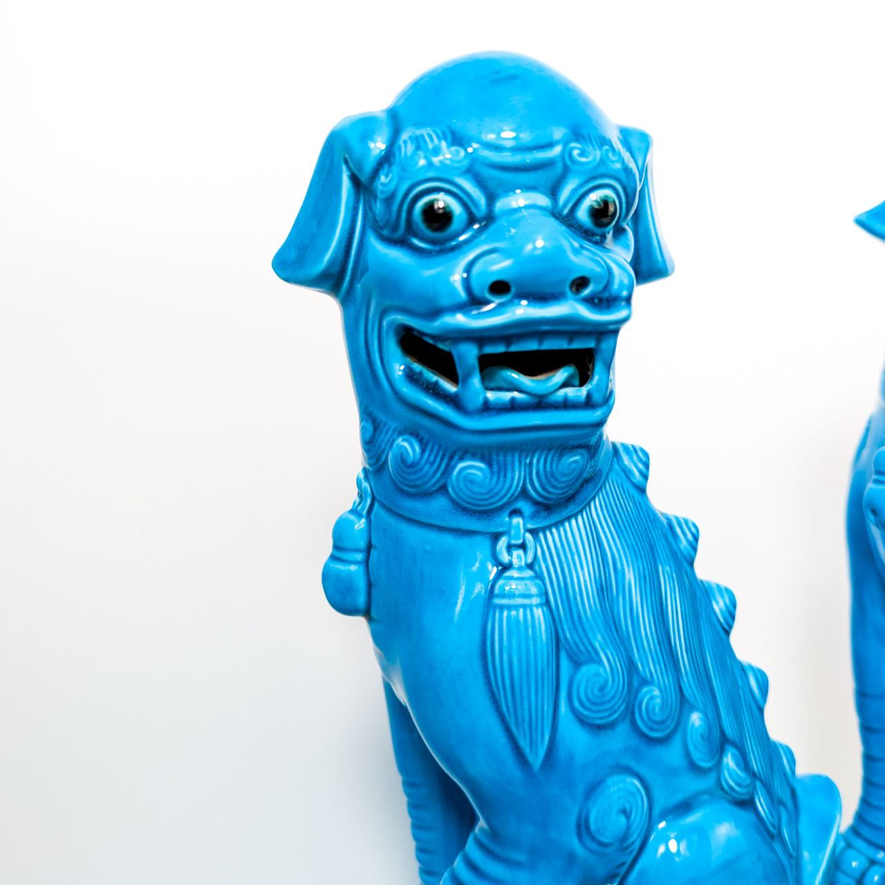 Pareja de Perros machos Foo Chinos c.1950