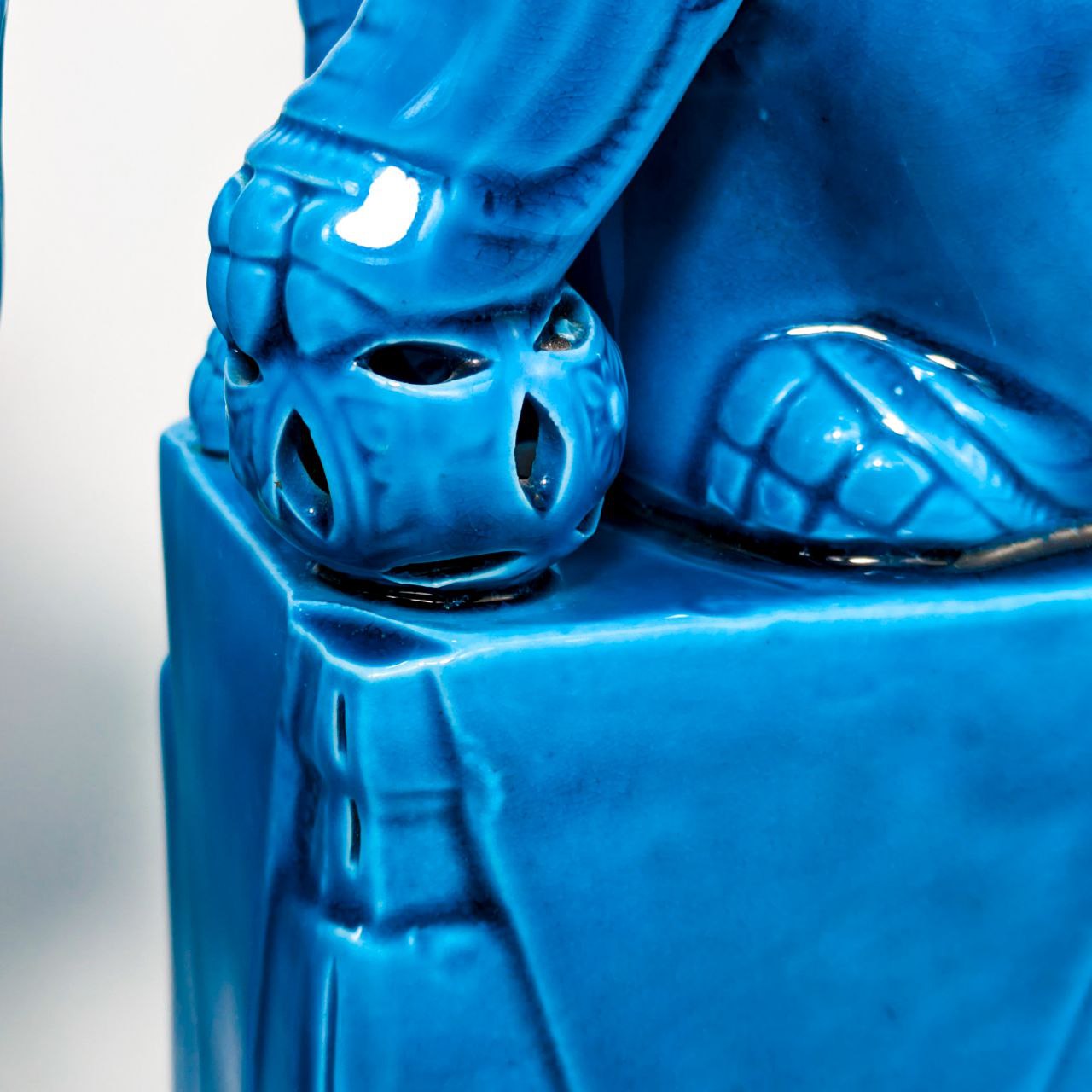 Pareja de Perros machos Foo Chinos c.1950