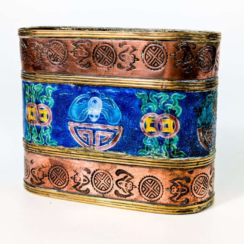 LOTE000304_01.jpg Caja de Opio China con esmalte, de Cantón finales s.XIX