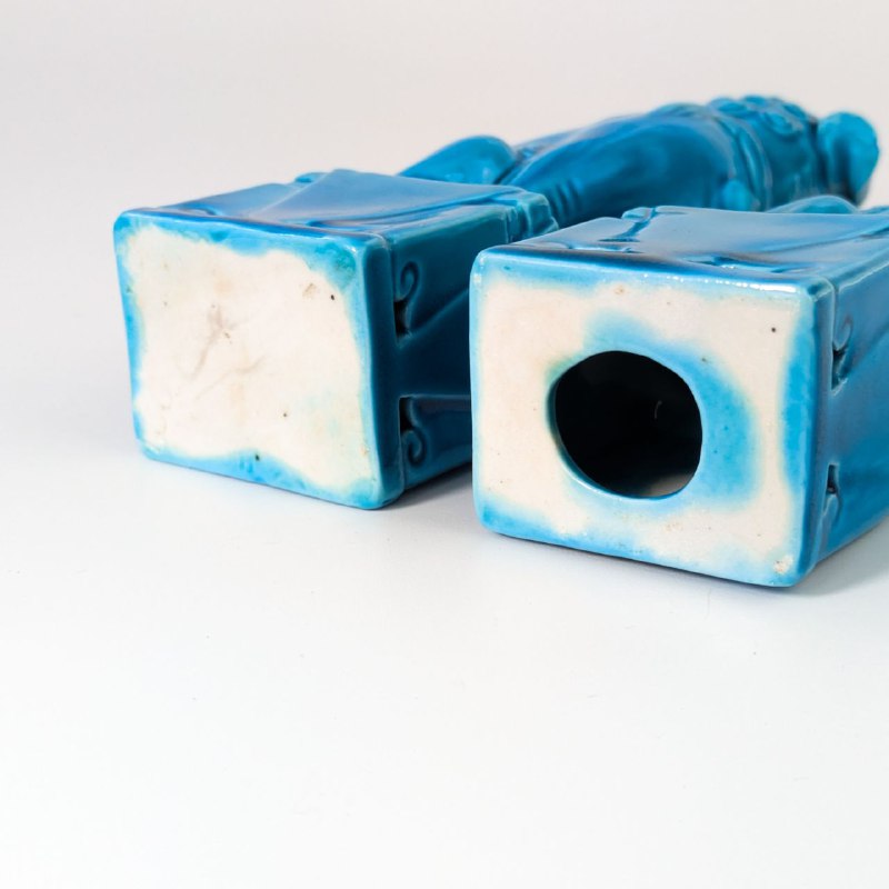 Pareja de Perros Foo Chinos 12cm c.1950