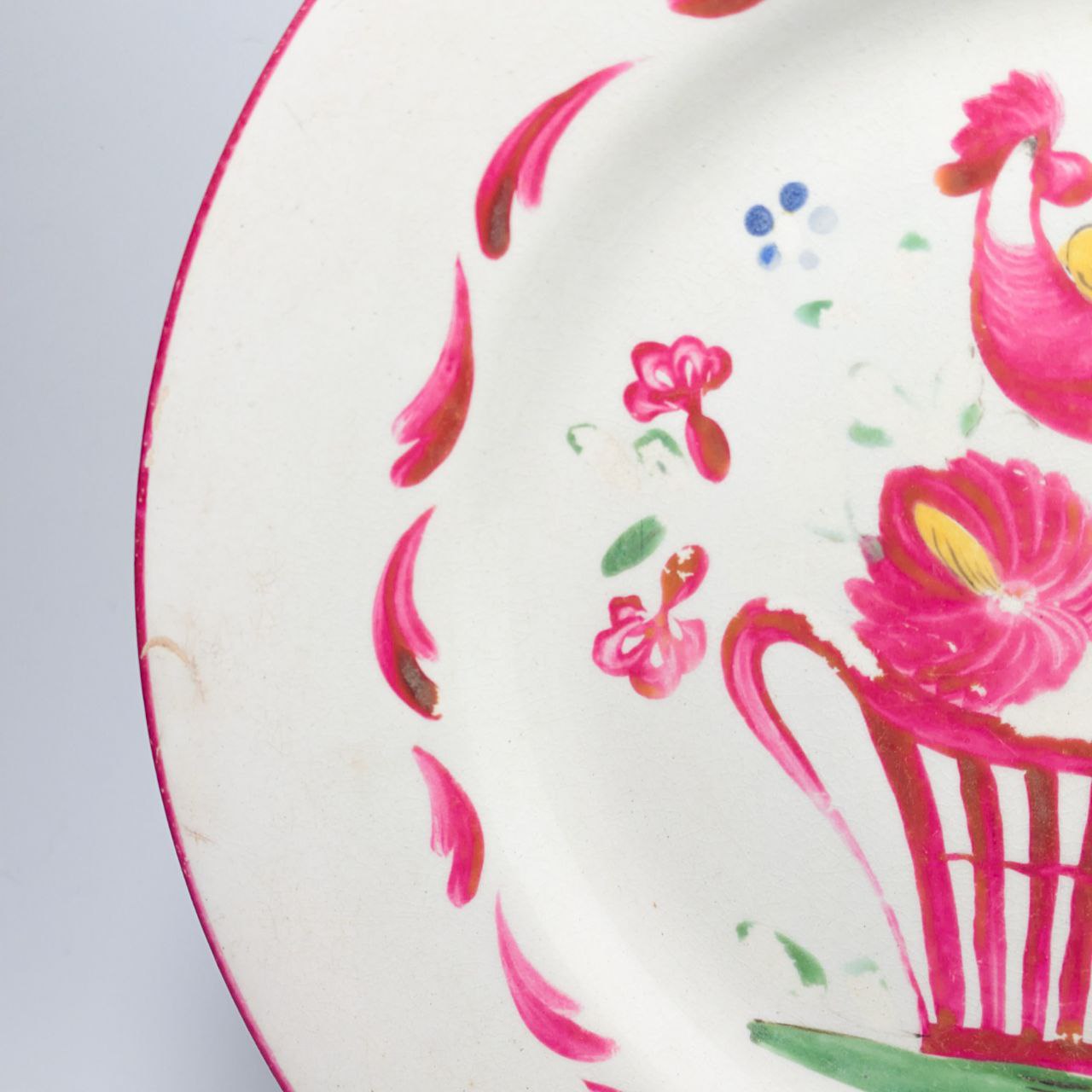 Plato Francés de Luneville s.XIX