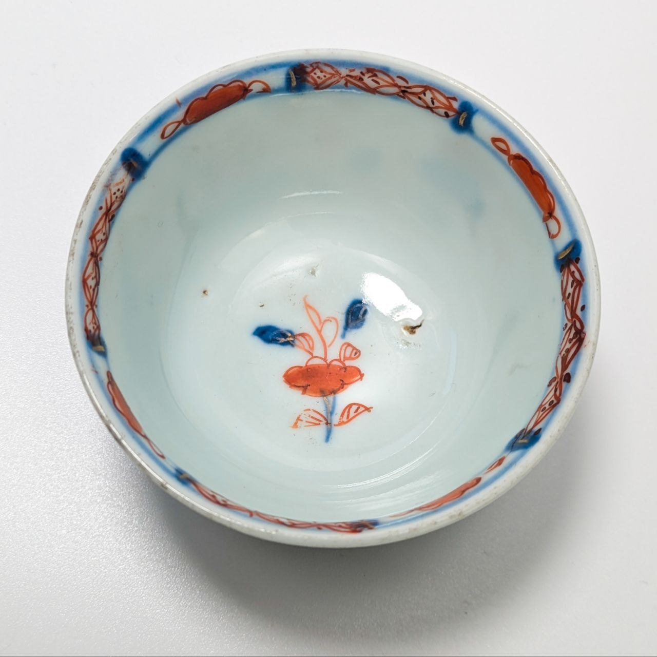 Plato con taza de té Chino Kangxi Imari (1661-1722)
