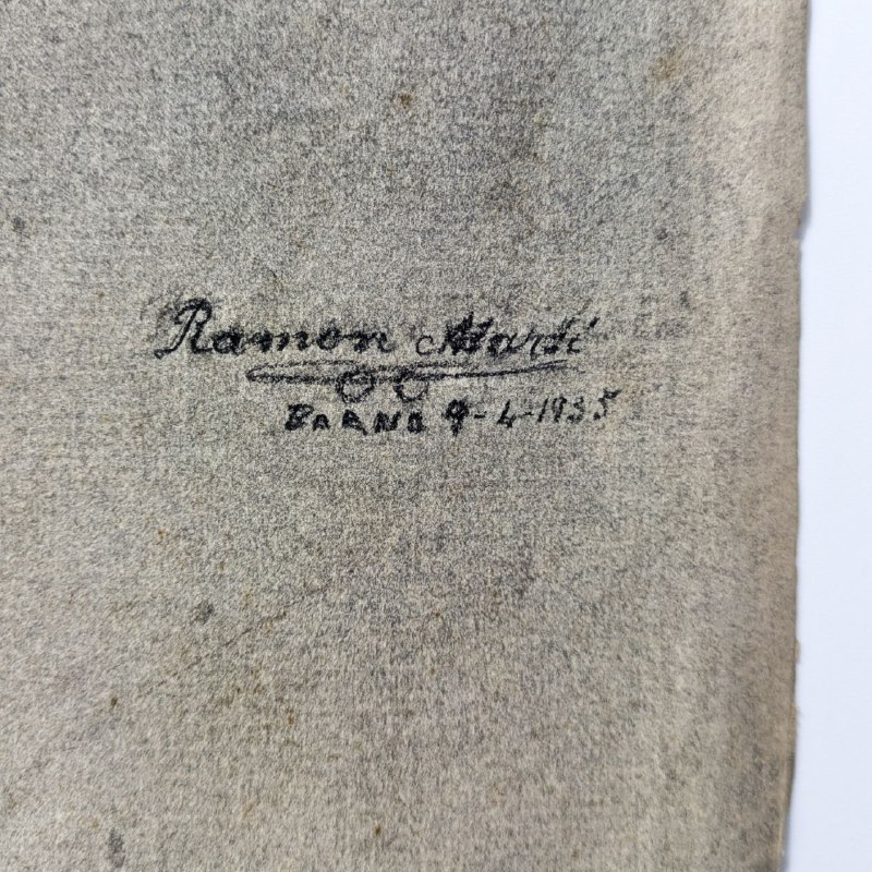 Dibujo de oreja de Artista Barcelonés Ramón Martí c.1955