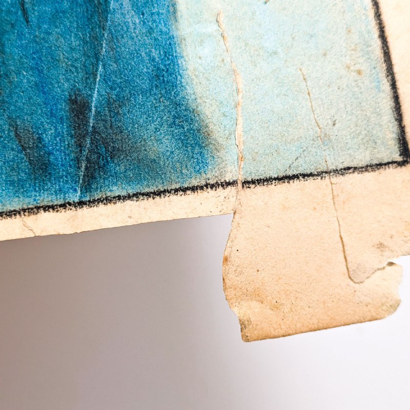 Dibujo de Busto de Artista Barcelonés Ramón Martí c.1955