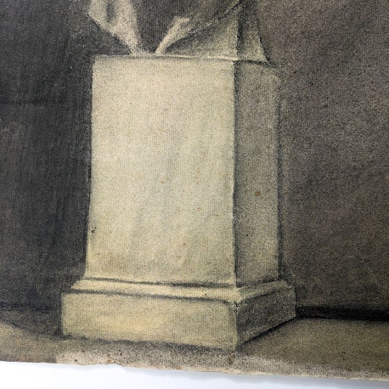 Dibujo de Busto de Guiliano Medici de Artista Barcelonés Ramón Martí