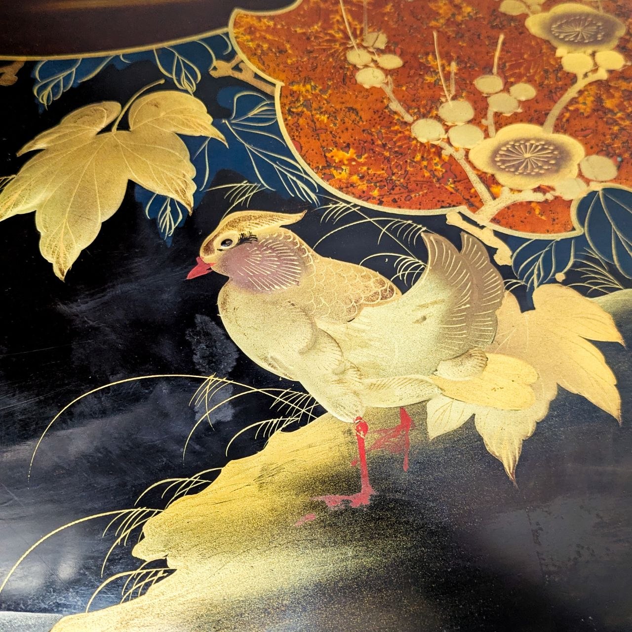 Gran Bandeja de laca Japonesa Periodo Meiji (1868-1911)