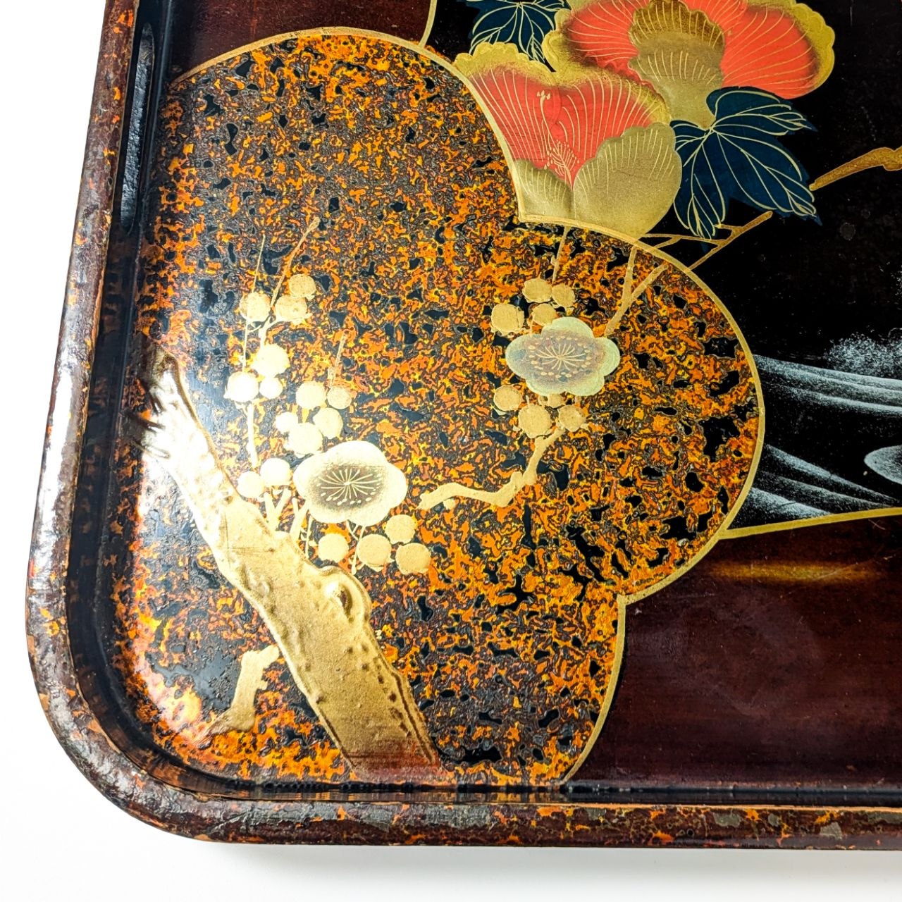 Gran Bandeja de laca Japonesa Periodo Meiji (1868-1911)