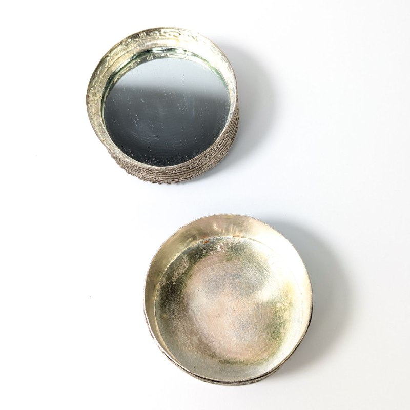 Polvorera de Maquillaje con jade China c.1950