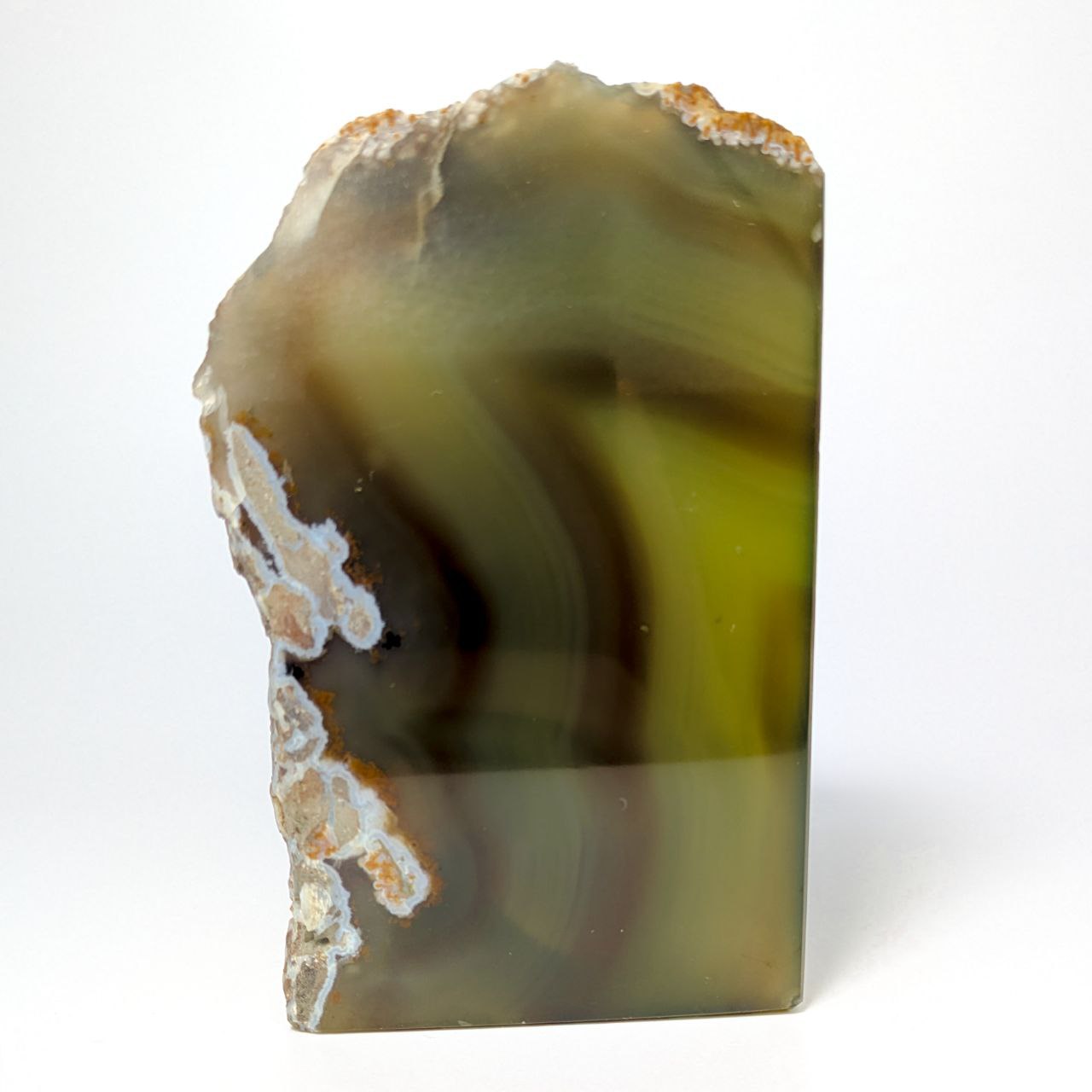 LOTE000336_03-1.jpg Sujeta libros de mineral de Ágata verde bandeada Brasil