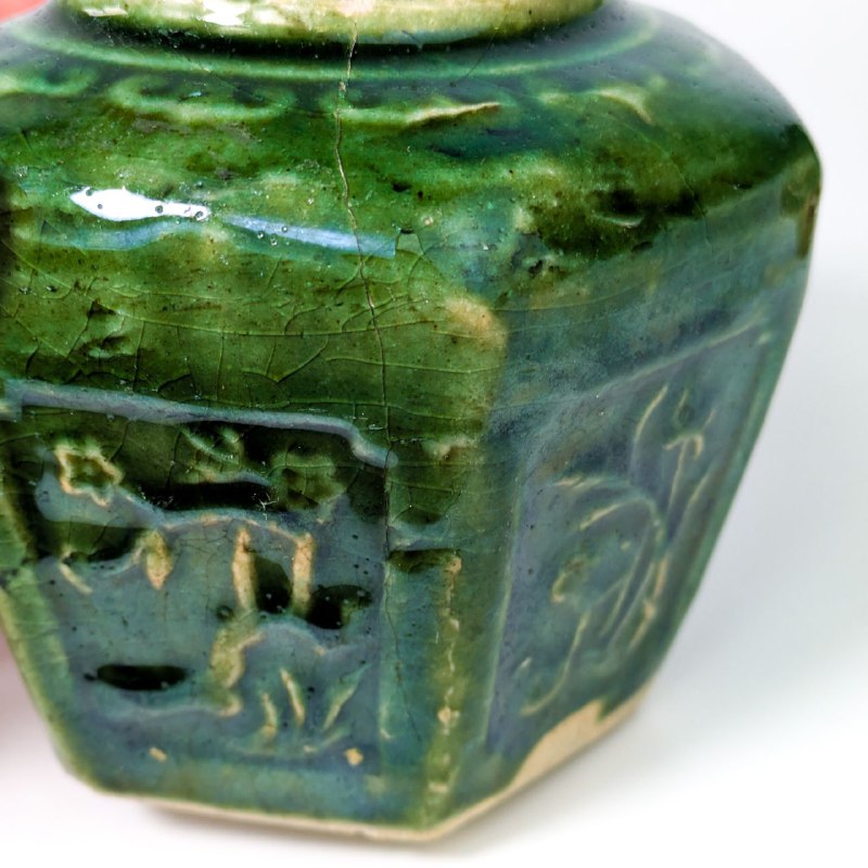 Pareja de Tarros de Jengibre de Shiwan, China c.1940