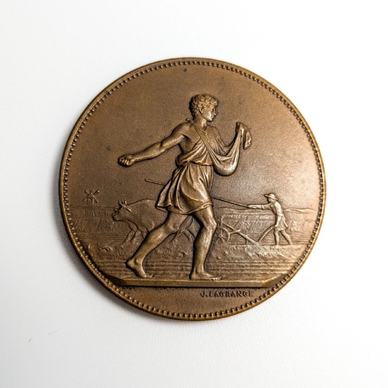 LOTE000339_01-1.jpg Medalla Francesa Societé d'Agriculture de Louhans de Jean Lagrange