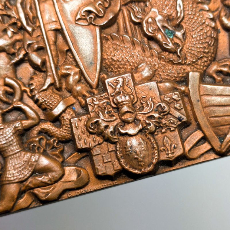 LOTE000341_03-1.jpg Medalla Francesa La Durandal 1953 Firmada R.Delabarre