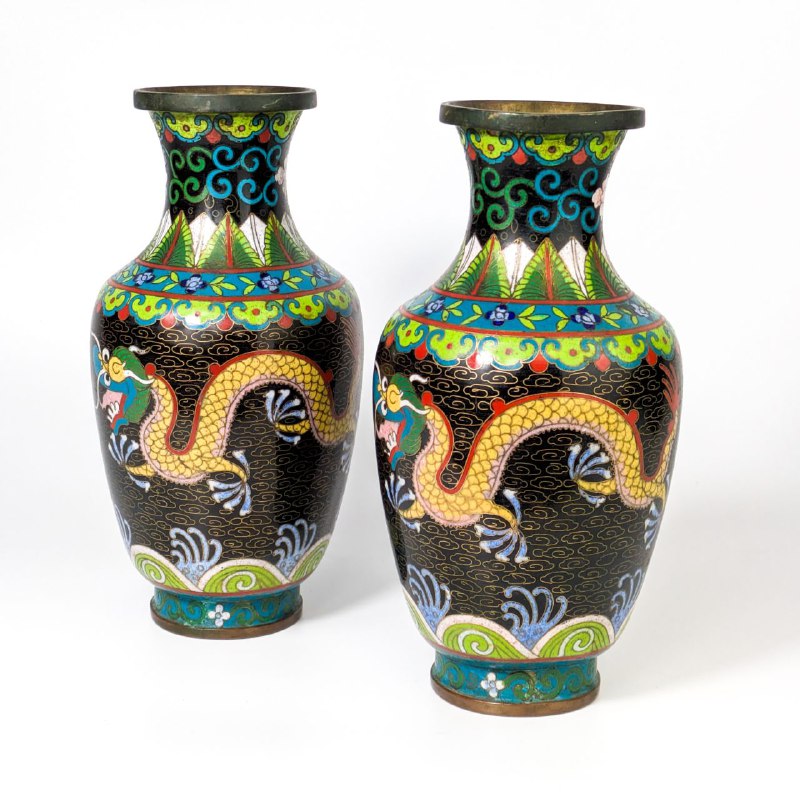 Pareja de Jarrones Chinos Primera República China (1911-1949)