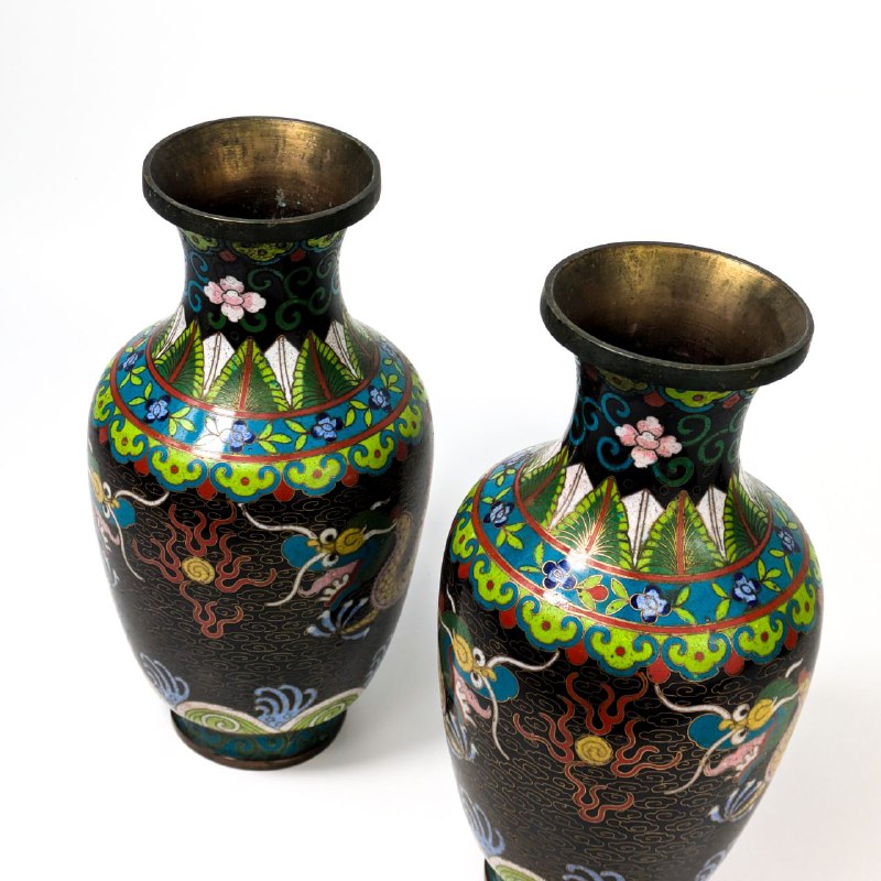 Pareja de Jarrones Chinos Primera República China (1911-1949)