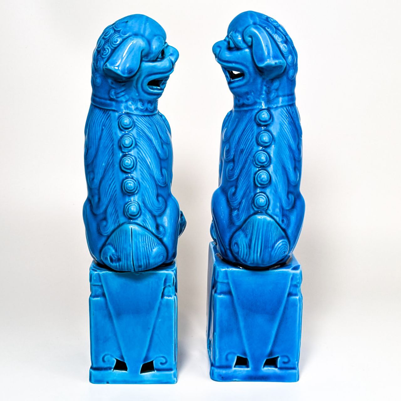 Pareja de Perros Foo Chinos 1970