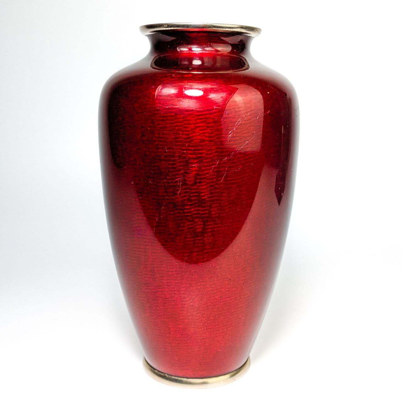 Jarrón de Cloisonné Ginbari Compañía Ando, Japón c.1920